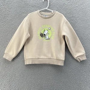 Peanuts x Pelham Sweatshirt Girls 120cm Tennis Sporting Club Estb MCML 5-6 Years - Picture 1 of 7