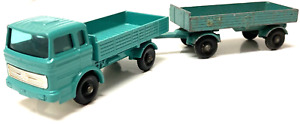 Lesney Matchbox Mercedes Lorry Truck and Trailer No.1&2 1967/1968 Teal