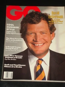 GQ magazine 1990, David Letterman, Donald Trump, Vanessa Williams, Broadway RARE - Foto 1 di 1