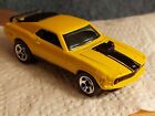 Fast 1970'S Ford Mustang Mach 1 Sun Yellow Color. 1:64 Scale Hw Get This One!