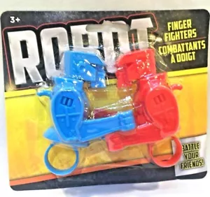 Finger Fighters Rock 'em Sock 'em Roboter Spielzeug. Rock'em (rot) vs Sock'em (blau). - Bild 1 von 5