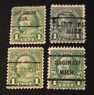 4 - 1922 US Stamps - Scott #552 - Precancels - Used - Michigan - Image 1 of 2