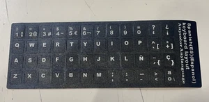 Pegatinas para Teclado Español Color Negro - Imagen 1 de 2