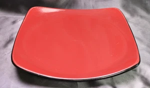 Corelle Hearthstone Chilli Red Square Luncheon / Salad Plate (s) - Picture 1 of 4