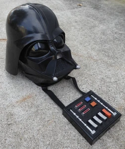 Darth Vader Helmet Star Wars Mask Voice Changer COSPLAY Full  2 Pc Halloween - Picture 1 of 17