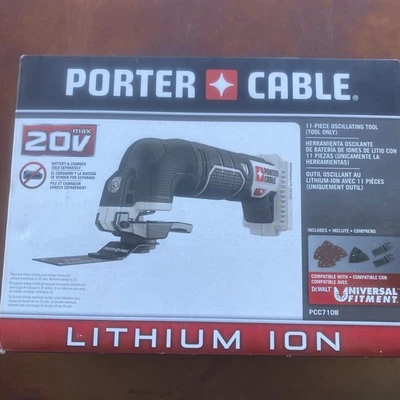 PORTER CABLE PCC710B 20V MAX Lithium Bare Oscillating Tool 11 PC Tools - Image 1 of 3