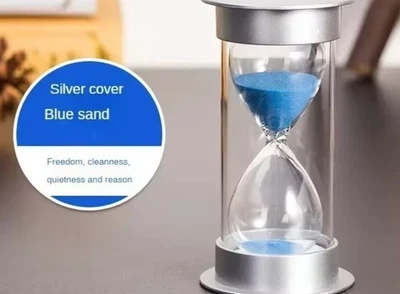 Reloj de arena de 5 minutos temporizador adorno a prueba de golpes vidrio de arena - decoración creativa de regalo NUEVO Foto 1 de 4