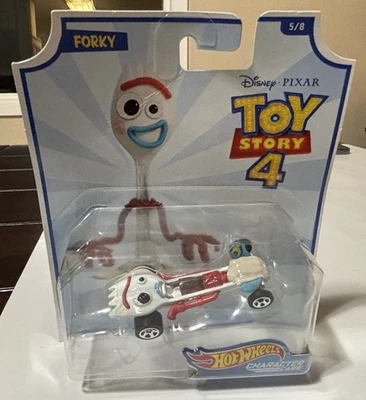 Hot Wheels Personaje Coches Disney Toy Story 4 FORKY Coche Nuevo Foto 1 de 2