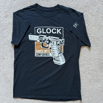 Camiseta Glock Perfection Para Hombre M Negra Algodón Manga Corta Cuello Redondo Pullover Foto 1 de 4
