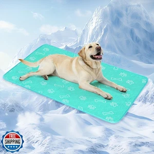 BEAUTYZOO Upgraded Dog Self Cooling Mat Ice Silk Chill Pads for Small Medium - Picture 1 of 5