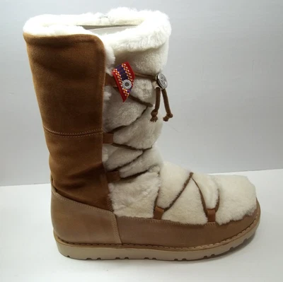 Birkenstock NUUK Shearling NUT BROWN Suede Leather White Fur Boot 42 NAR 11-11.5 - Изображение 1 из 4