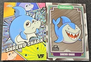 2025 Topps Chrome VeeFriends First Refractor Shrewd Shark Sketch #67 - Picture 1 of 2