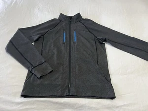 Lululemon | Men's SZ M | Shift Jacket Heathered Gray Black | Blue Trim | Stretch - Picture 1 of 10