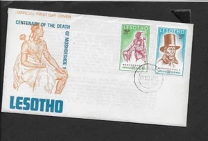 LESOTHO 1970 FIRST DAY COVER MOSHOESHOE I AND MOSHOESHOE I WITH TOP HAT - Picture 1 of 1