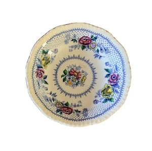 Rigways Lynton Butter / Pin Dish Blue and White Floral England Pre-Owned - Picture 1 of 4