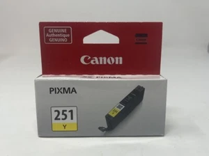 Genuine Canon Pixma 251 Y Yellow Ink CLI-251 - Picture 1 of 3
