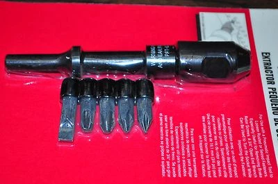 Herramienta de impacto neumática para aflojar sujetadores oxidados o incautados con 5 brocas Lisle 60530 Foto 1 de 3