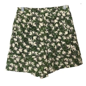 PANTALONES CORTOS FRANCOS Y ROBLE VERDE MARFIL BLANCO TENCEL CINTURA ELÁSTICA CINTURA ALTA - Imagen 1 de 7