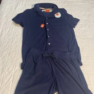 Free Planet Pajama Set Navy, Small, Polyester - Picture 1 of 6