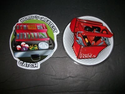 CAKE TOPPER Tool & Tackle Box  Fathers Day by DecoPac Item # 14292 NEW - Image 1 of 2