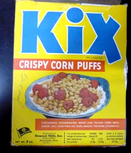 Vintage KIX Cereal box 1951 Western Cut-Outs Very Good - Picture 1 of 6