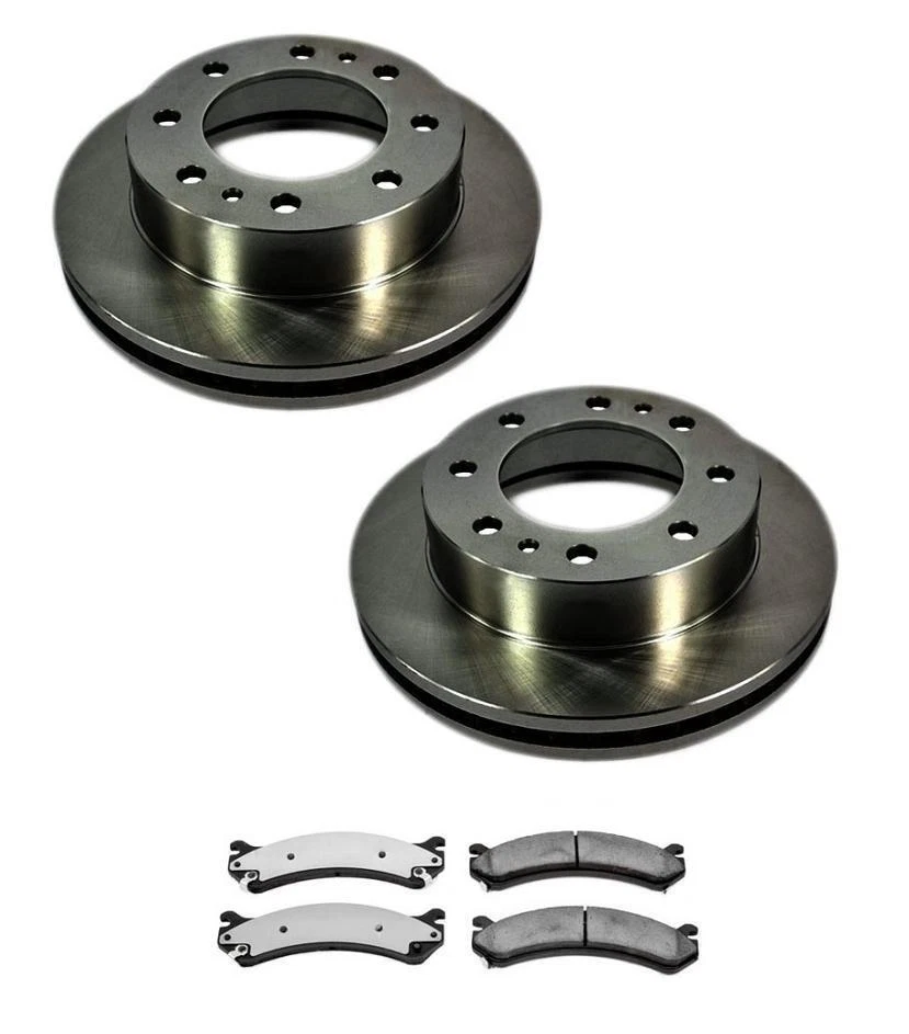 Se adapta a 99-04 Chevrolet Silverado 2500 rotores de freno delanteros pastillas de cerámica 3p Foto 1 de 1