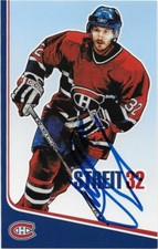 Autographed Mark Streit Montreal Canadiens Postcard 2006-07 Original