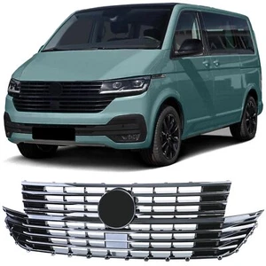 Kühlergrill Frontgrill Schwarz Glanz für VW T6.1 Bus Multivan Facelift ab 19 - Bild 1 von 9