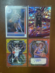 Miles McBride Rookie Card Lot RC. Choice Red Prizm Auto. Red Gold Wave Prizm - Picture 1 of 9