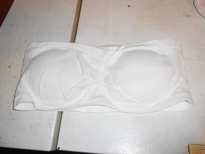 Женский размер 2XL, белый твердый съемный подушечка бюстгальтер-бандо - Изображение 1 из 2