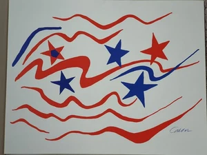Rare Find, NEW, Alexander Calder's Lithograph "Flying Colors 76" - Picture 1 of 4