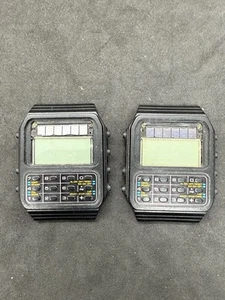 LOT# 2 CASIO SOLAR CALCULATOR WATCH CL-30 JAPAN ( FOR PARTS OR REPAIR ) Rare - Picture 1 of 10