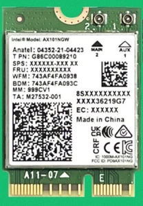 New Intel AX201 802.11ac 2.4Gbps WiFi Bluetooth 5.2 AX201NGW.NV 01AX798 - Picture 1 of 11
