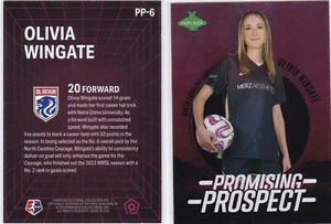 2023 NWSL Parkside Volume 1 Purple Promising Prospects #PP-6 Olivia Wingate - - Picture 1 of 1
