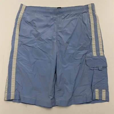 Boardshorts GAP MD 36 x 10" Azul Rayas Laterales Bolsillo de Carga Forrado de Malla Foto 1 de 4