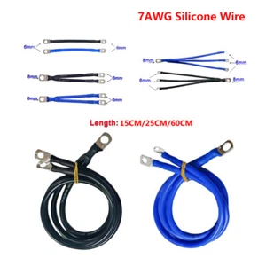 Cable de silicona 7 AWG resistente al calor cable de gel de sílice de silicona con nariz de cobre para BMS - Imagen 1 de 31