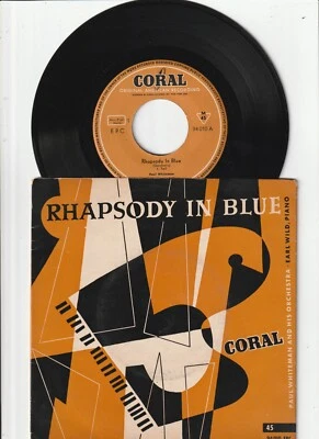 PAUL WHITEMAN & ORCHESTRA / EARL WILD - Rhapsody In Blue - 7" EP Coral - Bild 1 von 2