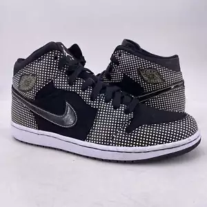 Air Jordan 1 Retro "POLKA DOT BLACK WHITE" 2009 - Size 12 - 136065 011 (12867-.. - Picture 1 of 9