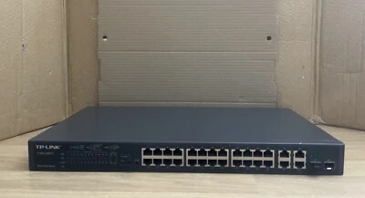 TP-Link T1500-28PCT with No Brackets 24-Port 10/100 + 4-Port Gigabit PoE Switch - Image 1 of 4