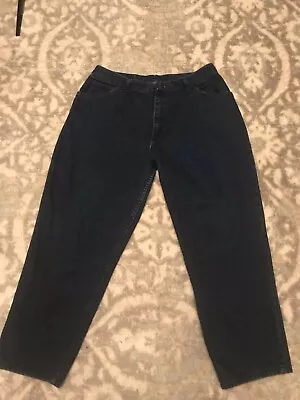 EUC VINTAGE GITANO WOMEN'S HIGH-WAISTED 'MOM' JEANS INDIGO BLUE DENIM 18P - Image 1 of 4