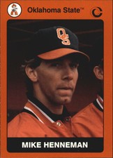 1991 Oklahoma State Collegiate Collection Multi-Sport Card #92 Mike Henneman B 