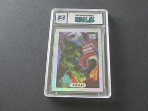 1994 Marvel Masterpieces The Incredible Hulk Card #4 Holofoil Silver Custom Slab - Picture 1 of 3