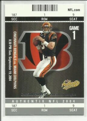 2004 Fleer Authentix #6 Carson Plamer Cincinnati Bengals - Image 1 of 2