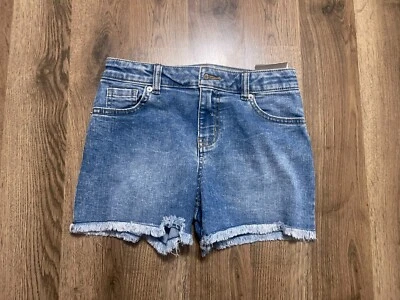 Cat & Jack Shorts, Youth Girl's Size Large, Blue, Denim, Cut Off, Jean Shorts NW - Image 1 of 4