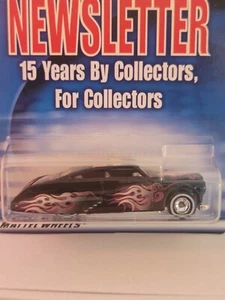 2001 Hot Wheels BLACK PURPLE PASSION 15th YEAR NEWSLETTER REAL RIDERS Dinner car - Picture 1 of 8