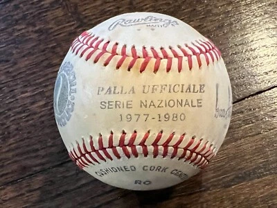 PALLA UFFICIALE SERIE NAZIONALE 1977-1980 VTG ITALIAN OFFICIAL LEAGUE BASEBALL - Image 1 of 4
