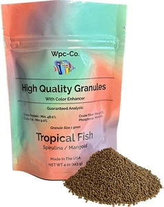 Tropical Fish Food for Color Enhancement with Spirulina & Marigold 1.5mm Granule - Picture 1 of 12