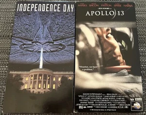 VHS Independence Day & Apollo 13, Very Good/Pre-owned* - Picture 1 of 2