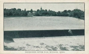 WINDOM MN - Des Moines River Dam - UDB (vor 1908) - Bild 1 von 2