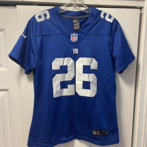 Nike New York NY Giants Barkley Jersey Youth Size Large 14-16 Stitched Cover